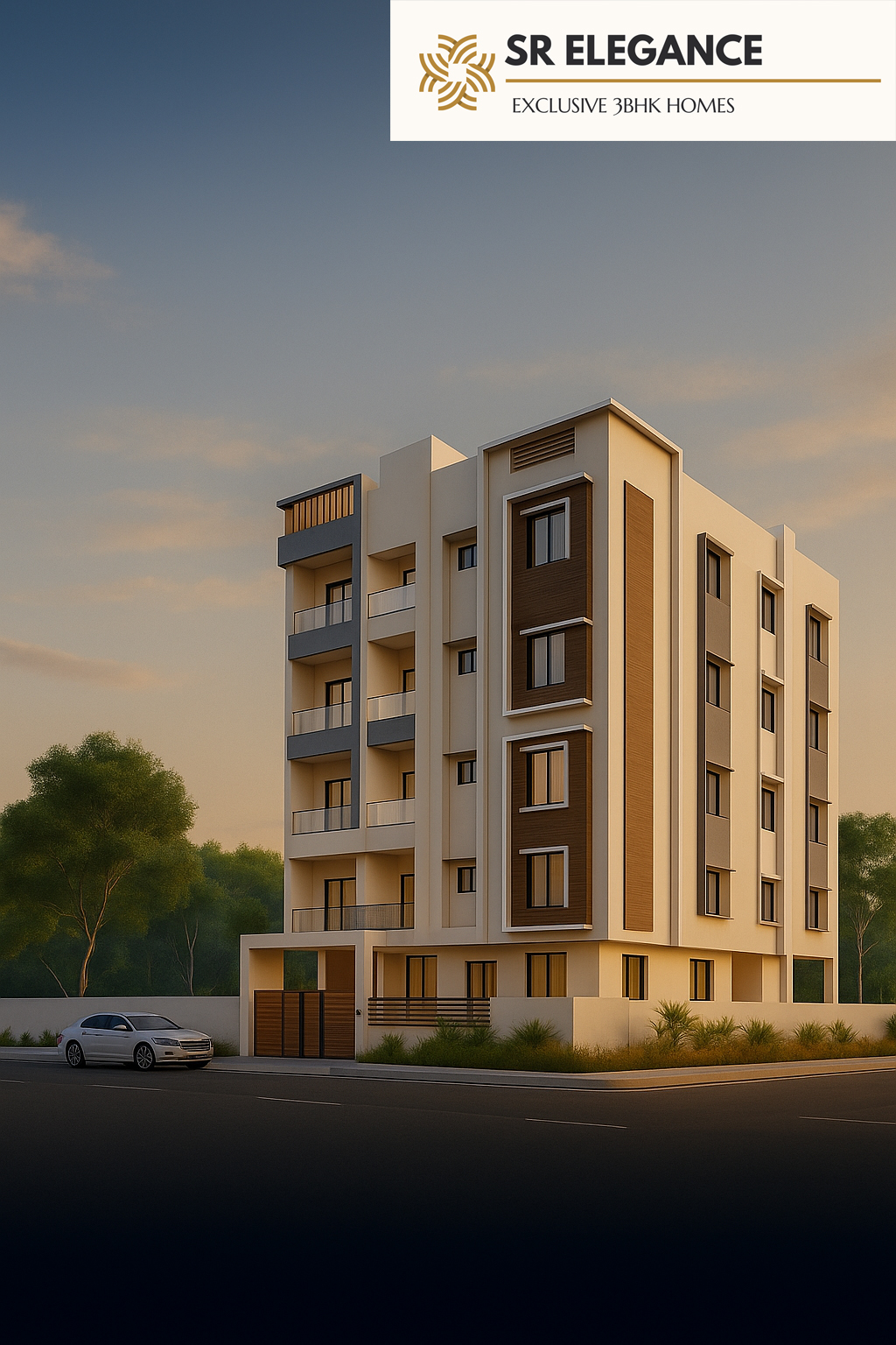 SR Elegance - 3BHK Luxury Apartments construction project by SR Group in Hyderabad